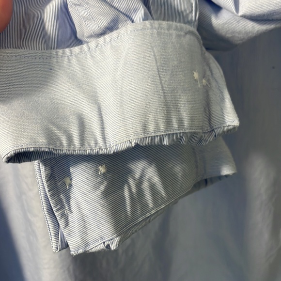 Tommy Hilfiger bl/wh button down size 16.5 neck/32/33 length. Slim fit. - Picture 6 of 6